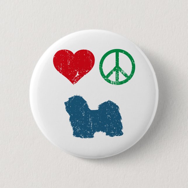 Badge Rond 5 Cm Havanese (Devant)