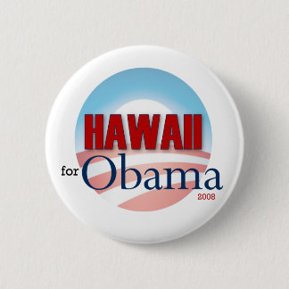 Badge Rond 5 Cm Hawaï pour Obama