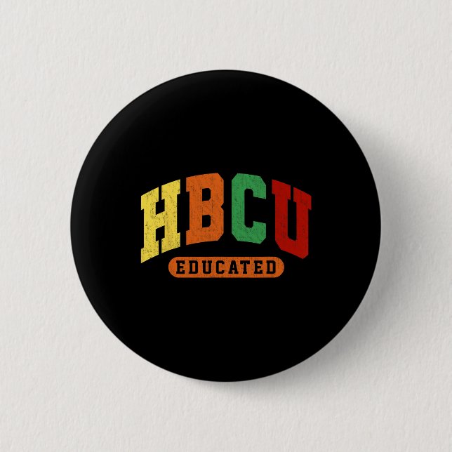 Badge Rond 5 Cm Hbcu Histoire des Noirs Étudiants Étudiés Dizaine  (Devant)