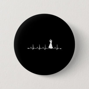 Badge Rond 5 Cm Hearbeat Belly Danser Ekg Lover