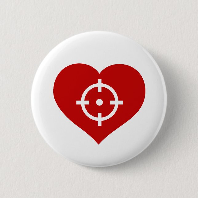 Badge Rond 5 Cm Heart (Devant)