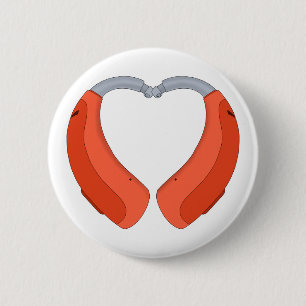 Badge Rond 5 Cm Heart Shaped Hearing Aid