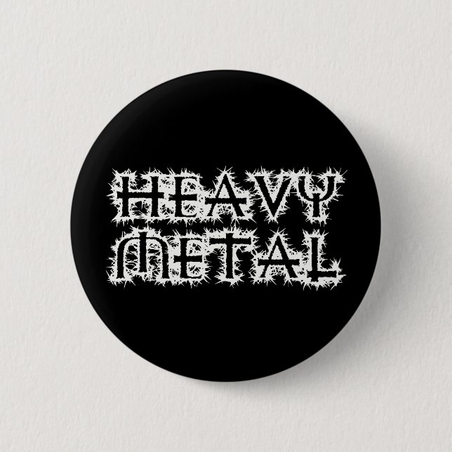 Badge Rond 5 Cm Heavy metal (Devant)