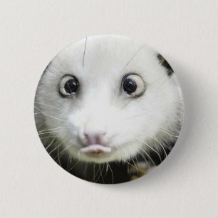 Badge Rond 5 Cm Heidi L'Opossum Osé À Croix