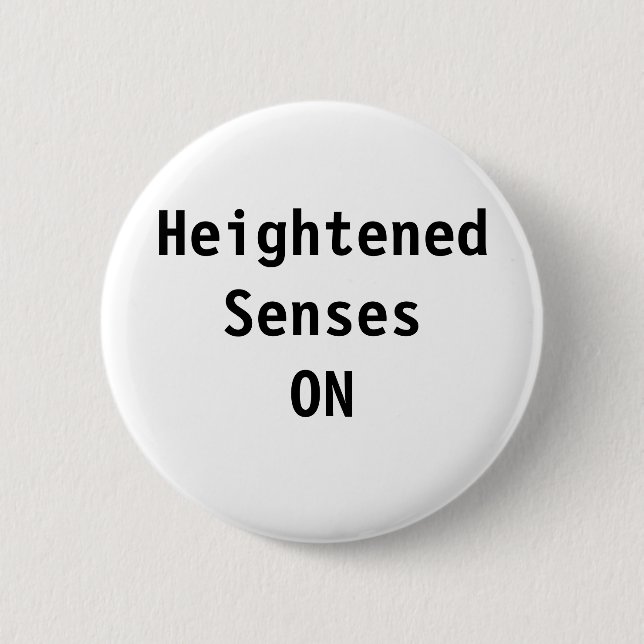 Badge Rond 5 Cm HeightenedSensesON (Devant)
