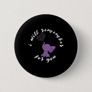Badge Rond 5 Cm Heimerheimer Monat I Endheimer Purple Bow Elephant