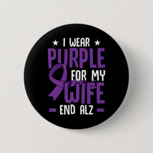 Badge Rond 5 Cm Heimerheimer Sensibilisation Je Porte Du Violet Po