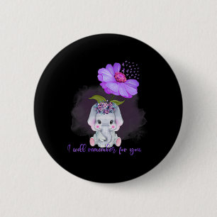 Badge Rond 5 Cm Heimerheimer Sensibilisation joli éléphant Je me s