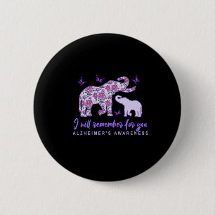 Badge Rond 5 Cm Heimerheimer Sensibilisation joli éléphant Je me s