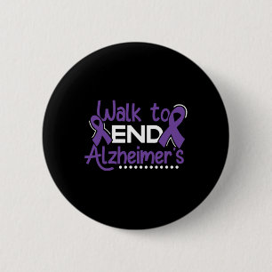 Badge Rond 5 Cm Heimerheimer Walk Démence Guerrier Purple Ribbon A