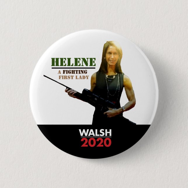 Badge Rond 5 Cm Helene Miller Walsh, Première Dame (Devant)