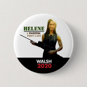 Badge Rond 5 Cm Helene Miller Walsh, Première Dame