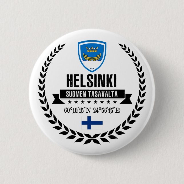 Badge Rond 5 Cm Helsinki (Devant)
