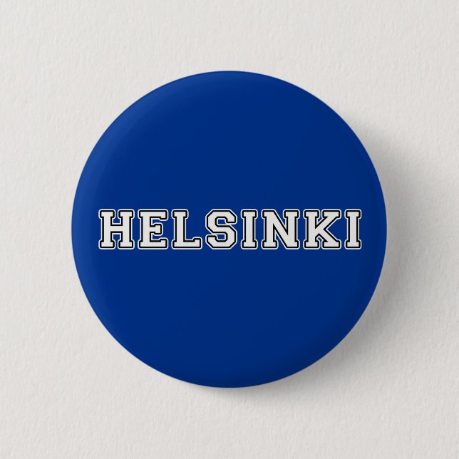 Badge Rond 5 Cm Helsinki Finlande (Devant)
