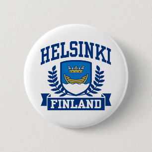 Badge Rond 5 Cm Helsinki Finlande