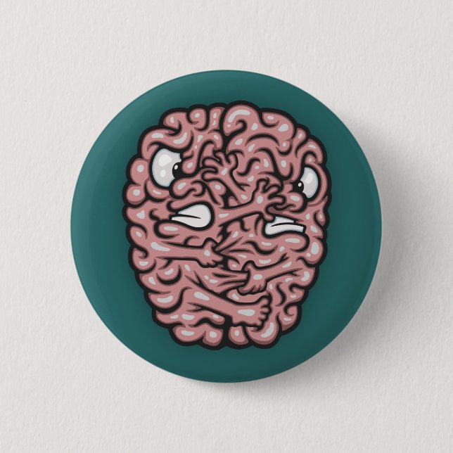 Badge Rond 5 Cm Hémisphères (Devant)