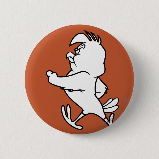 Badge Rond 5 Cm Henery Hawk Walking (Devant)