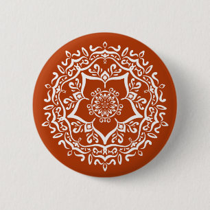Badge Rond 5 Cm Henna Mandala