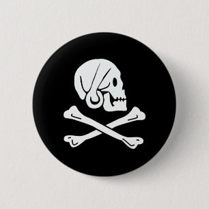 Badge Rond 5 Cm Henry chaque drapeau de pirate authentique