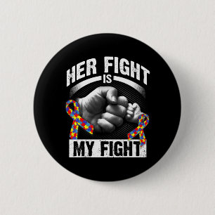 Badge Rond 5 Cm Her Fight Is