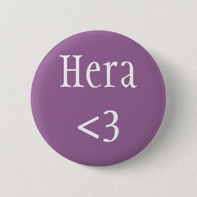 Badge Rond 5 Cm Hera <3 déesse grecque (Devant)