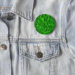 Badge Rond 5 Cm Herbe Mossy