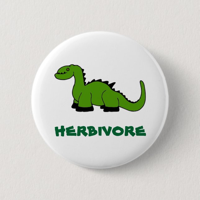 Badge Rond 5 Cm herbivore (Devant)