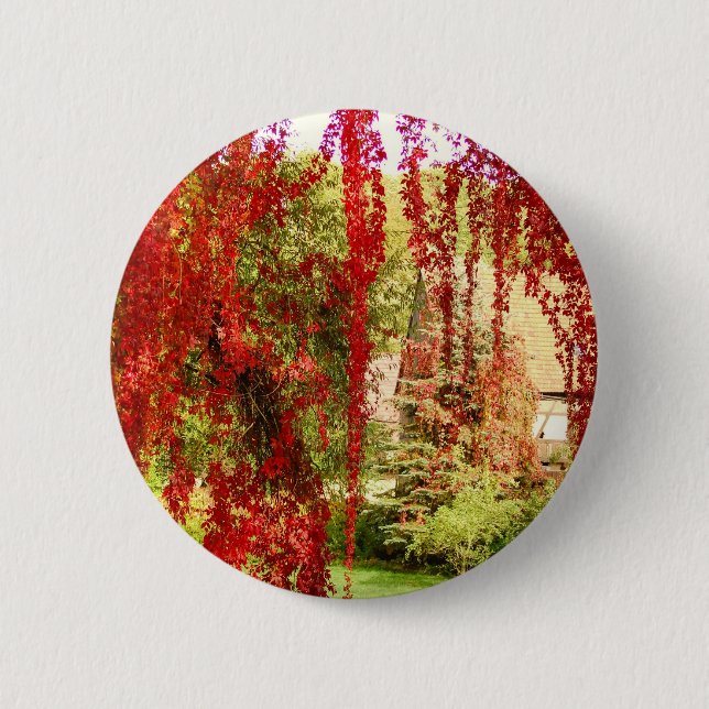 Badge Rond 5 Cm Herbst / Automne (Devant)