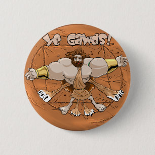 Badge Rond 5 Cm Herc sur le bouton de roue (petit)