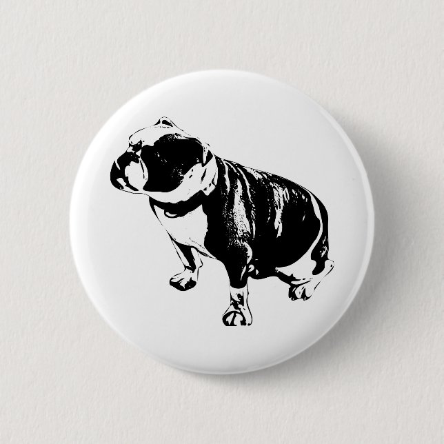 Badge Rond 5 Cm Here, Steady (Devant)