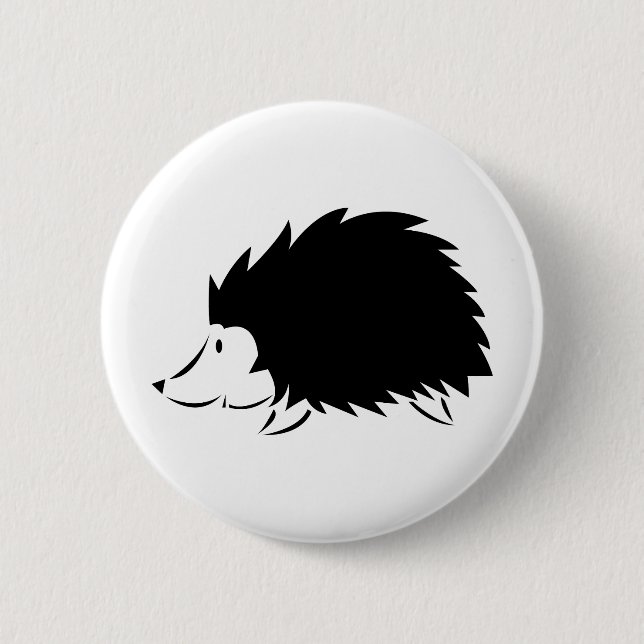 Badge Rond 5 Cm Hérisson (Devant)