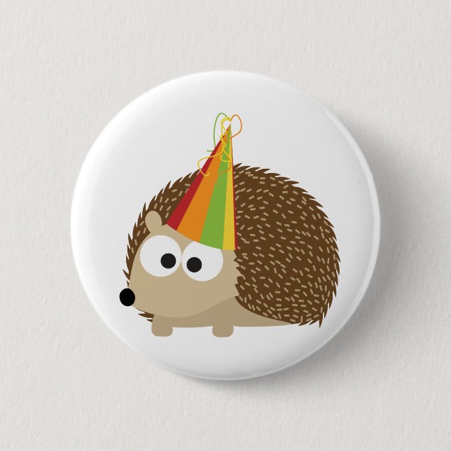 Badge Rond 5 Cm Hérisson du parti (Devant)