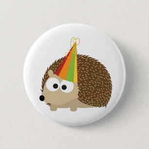 Badge Rond 5 Cm Hérisson du parti