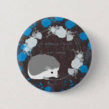 hérisson, fleur de vie, bleu, mandala, zen, chakra