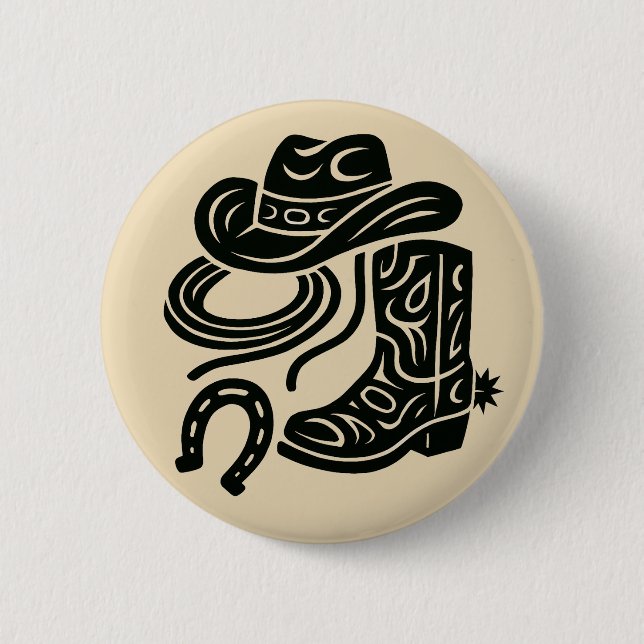 Badge Rond 5 Cm Héritage en Cuir (Devant)