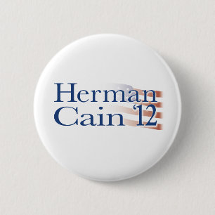 Badge Rond 5 Cm Herman Caïn 2012