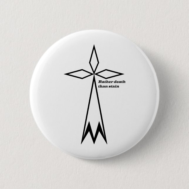 Badge Rond 5 Cm Hermine de la Bretagne (Devant)