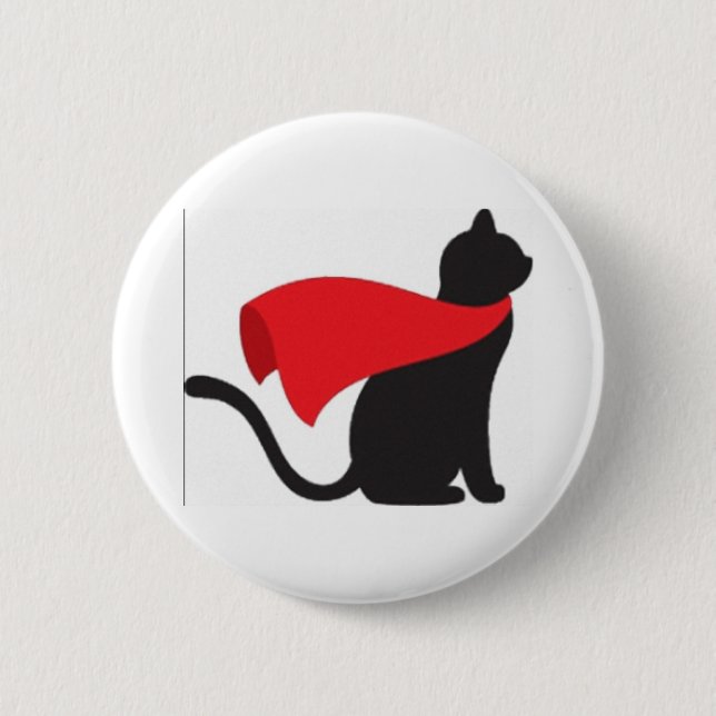 Badge Rond 5 Cm Héros de chat (Devant)