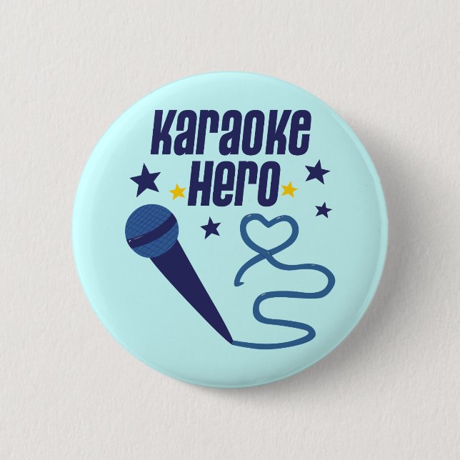 Badge Rond 5 Cm Héros de karaoke (Devant)