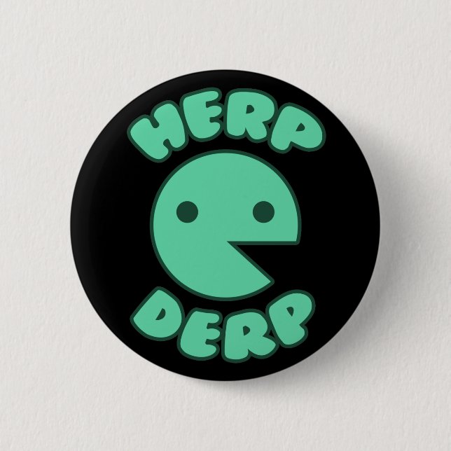 Badge Rond 5 Cm Herp Derp (Devant)