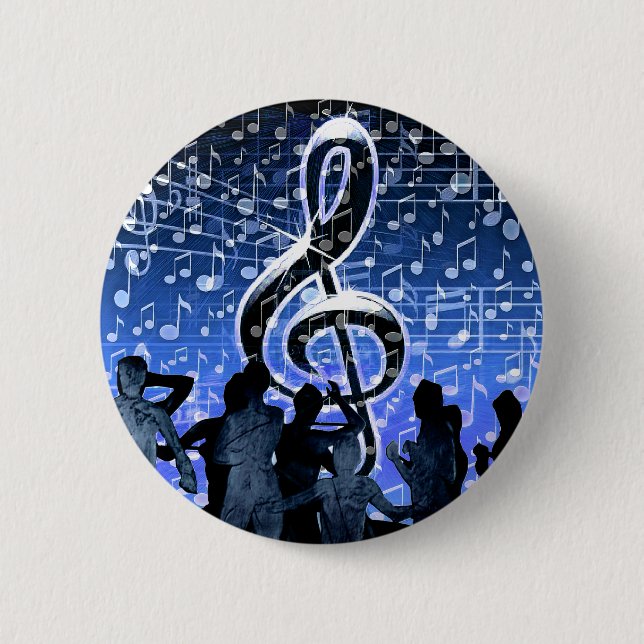 Badge Rond 5 Cm Heure de fête_ (Devant)