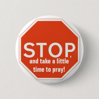 Badge Rond 5 Cm Heure de prier le bouton