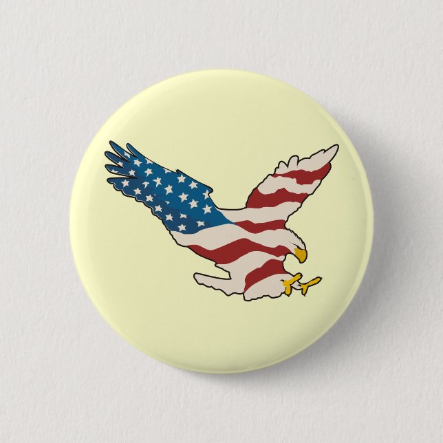 Badge Rond 5 Cm HEUREUX 4 juillet (Devant)