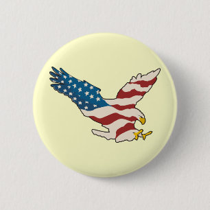 Badge Rond 5 Cm HEUREUX 4 juillet