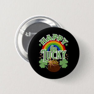 Badge Rond 5 Cm Heureux Go Lucky
