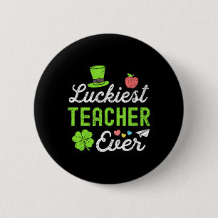 Badge Rond 5 Cm Heureux Jour de la Saint Patrick Professeur le plu