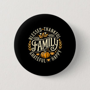 Badge Rond 5 Cm Heureux Merci Merci Famille Heureuse Pour Merci