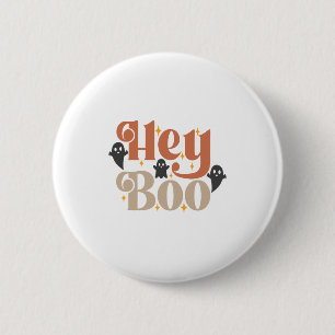 Badge Rond 5 Cm Hey Boo Boho Halloween Hey Boo Ghost