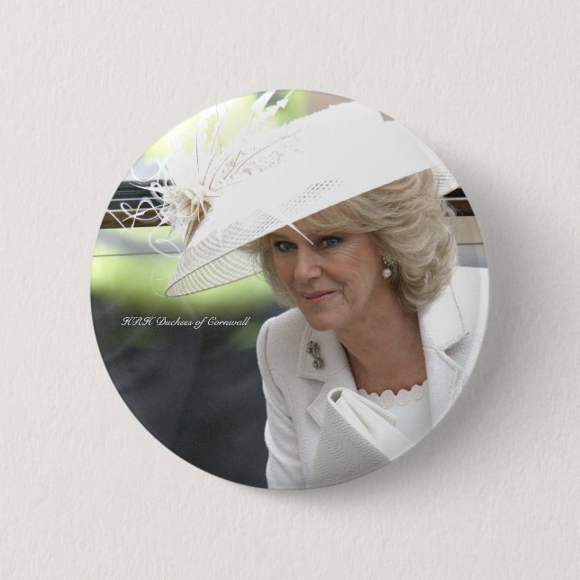 Badge Rond 5 Cm HH Duchesse de Cornwall (Devant)