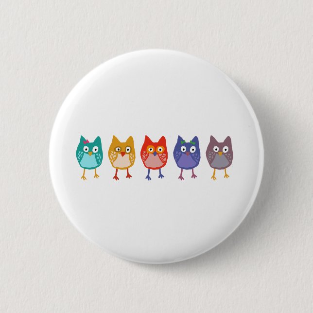 Badge Rond 5 Cm Hibou de nous (Devant)